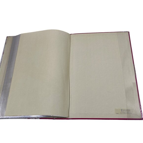 Floral Photo Album With Burgundy Accent Slip-In Pages By Connoisseur Frames 96a - Picture 12 of 13